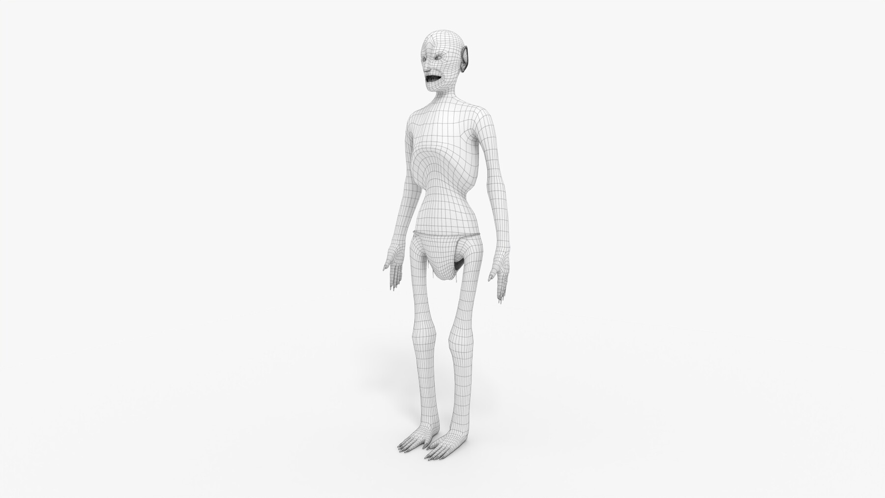 ArtStation - 3D Model: Humanoid Horror Creature | Resources