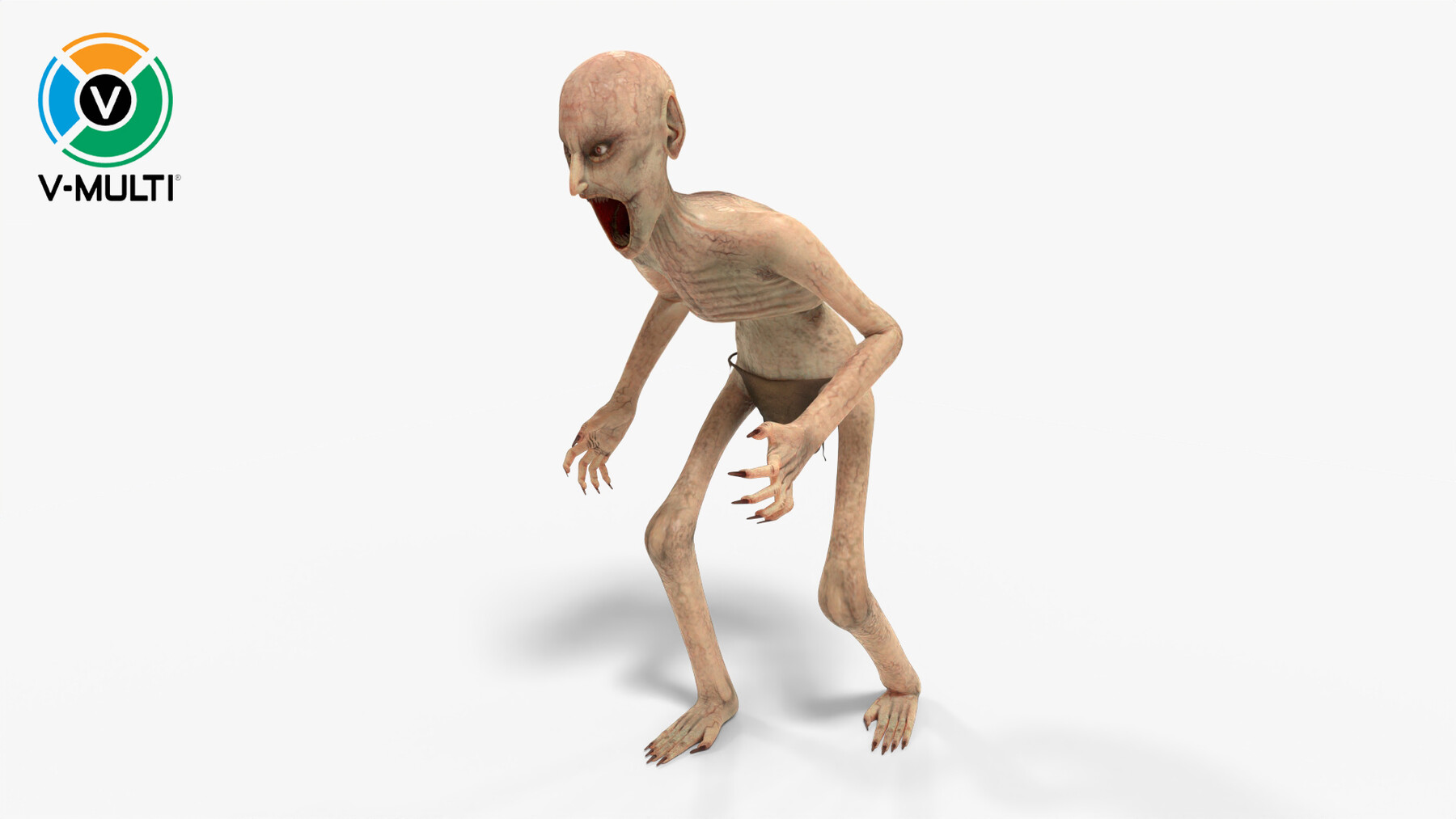 scp-173 free 3D model rigged