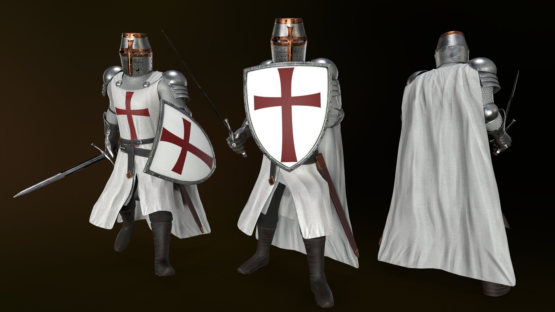 ArtStation - Low-poly Model Of The Character Knight01 | Game Assets