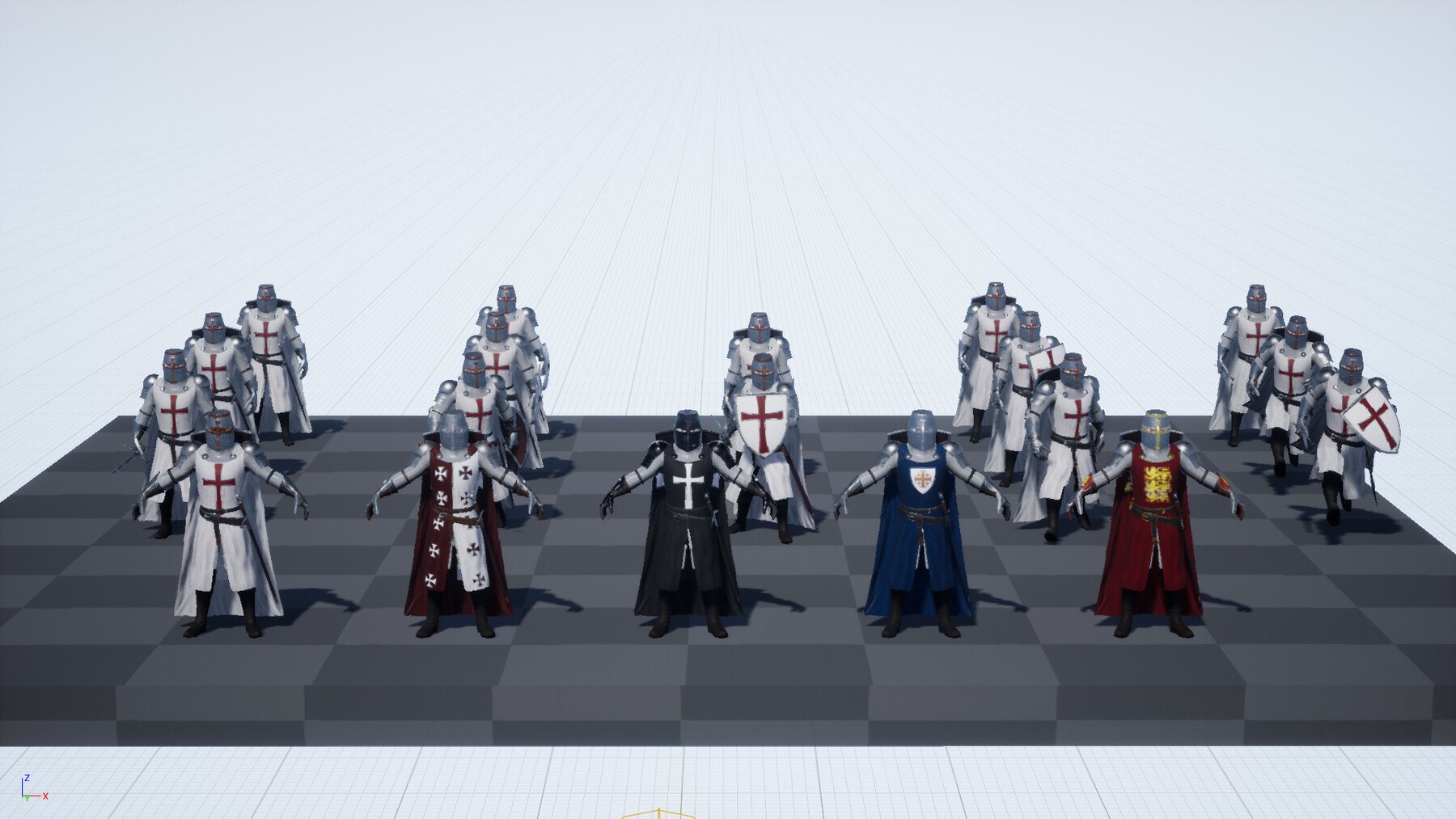 ArtStation - Low-poly Model Of The Character Knight01 | Game Assets