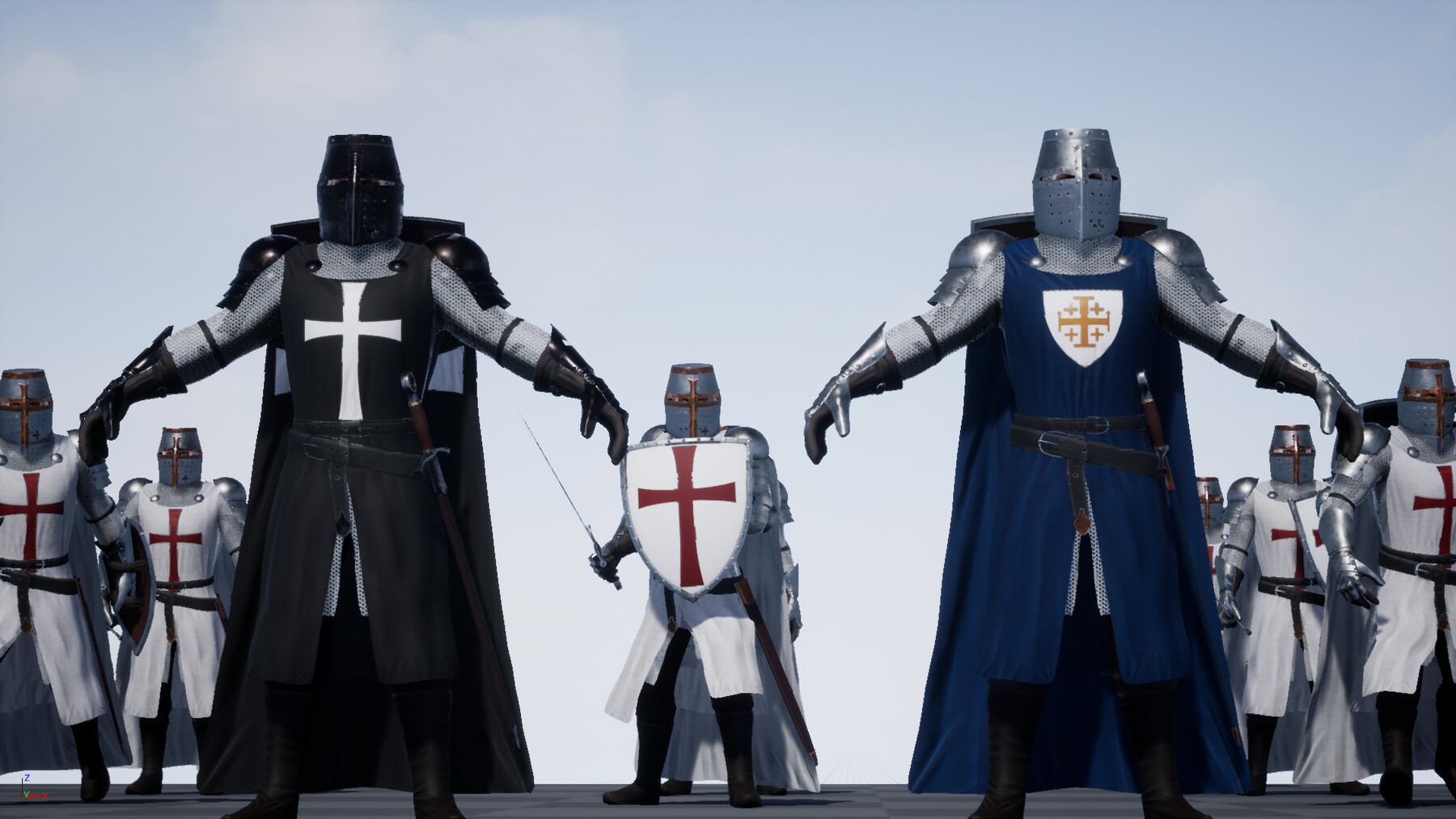 ArtStation - Low-poly Model Of The Character Knight01 | Game Assets