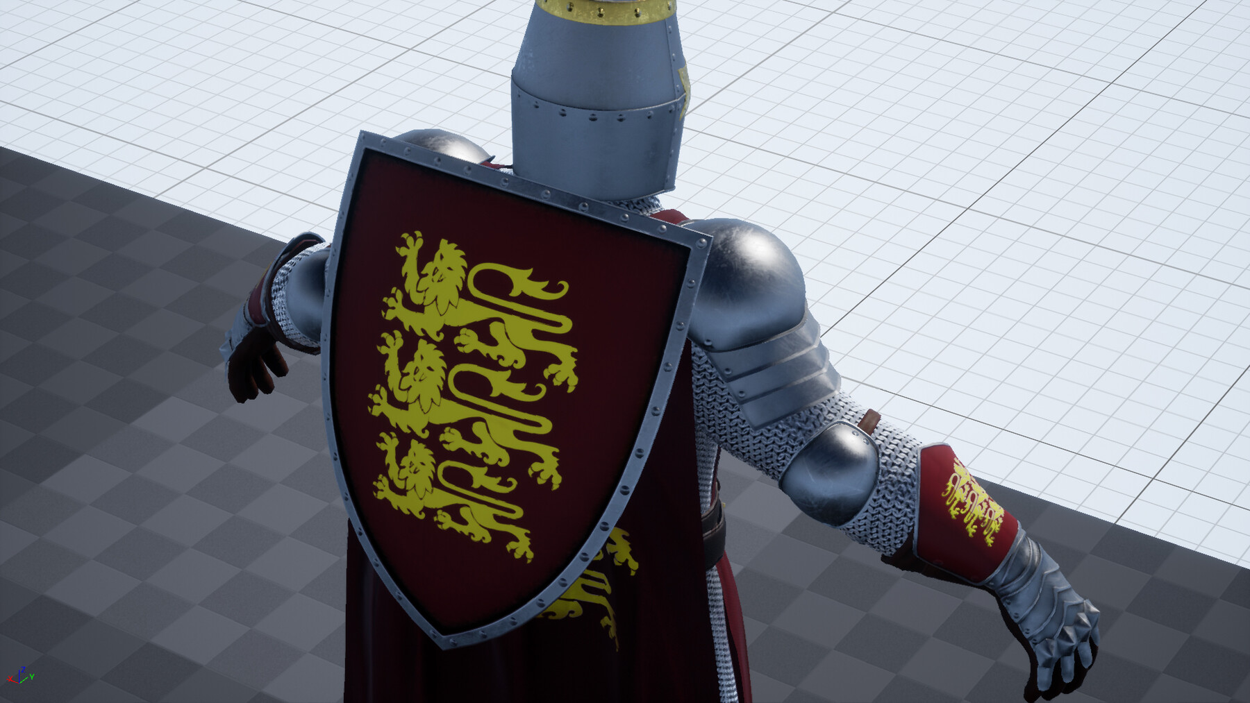 ArtStation - Low-poly Model Of The Character Knight01 | Game Assets