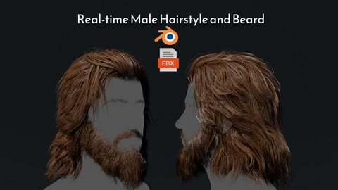 Real-Time Male Hairstyle + Hair Texture (Hair, Brows and Beard)