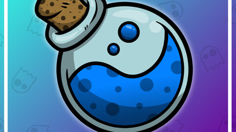 Twitch Emote: Blue Mana Pot Potion