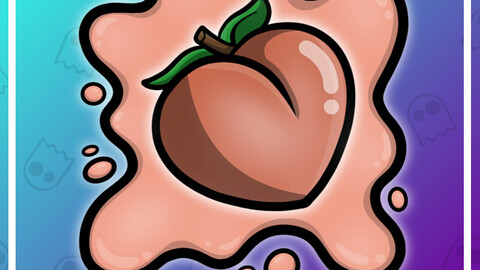 Twitch Emote: Peach Splat