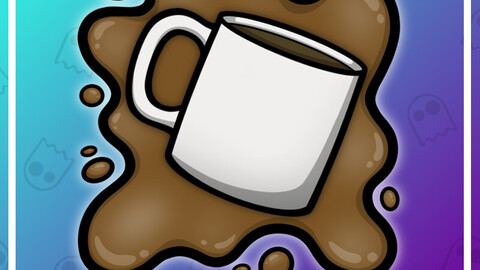 Twitch Emote: Hot Coffee Splat