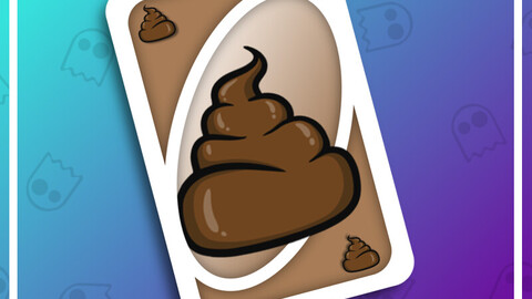 Twitch Emote: Poop Card