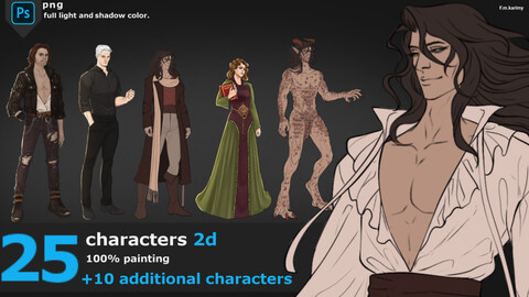 35 2d characters