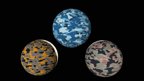 Military Camouflage procedural pattern Material