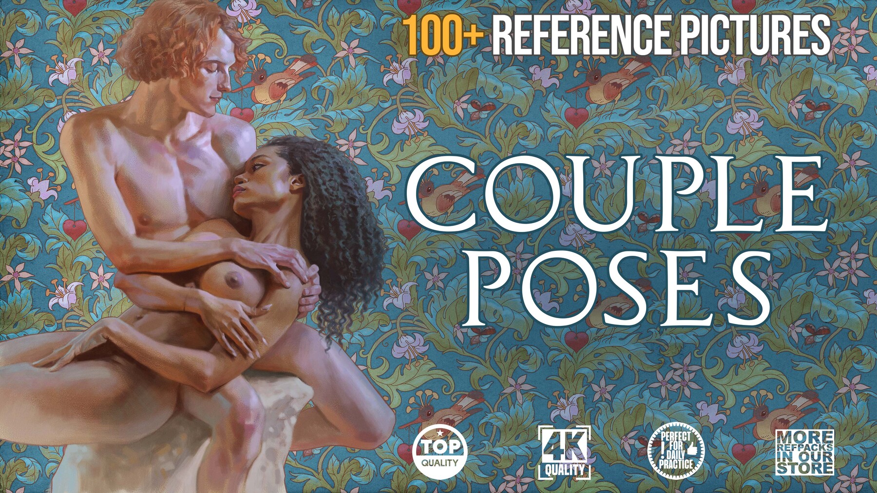 ArtStation - 100+ Couple Poses & Portraits - Reference Pack | Resources