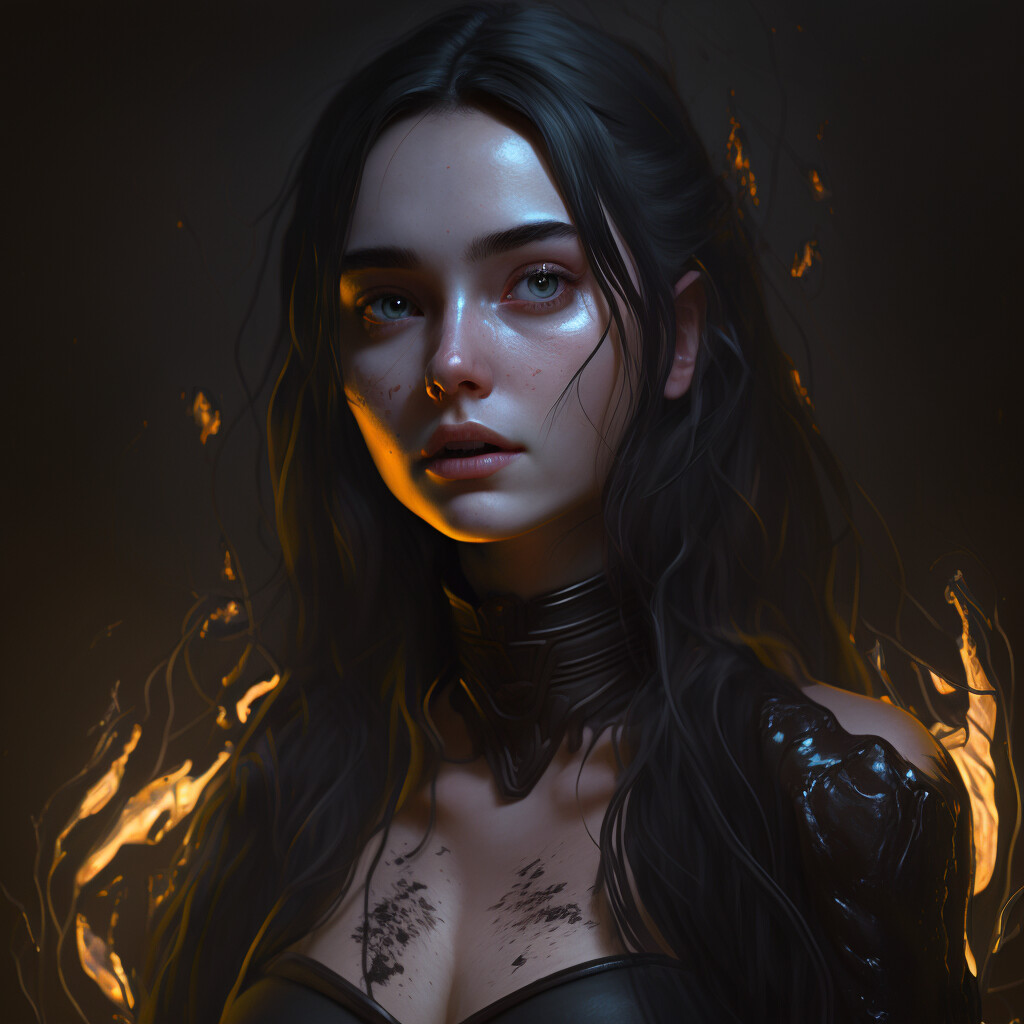 ArtStation - Dark Beauty: A Gothic Portrait 3 | Artworks