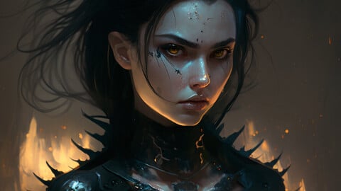 ArtStation - Dark Beauty: A Gothic Portrait 9 | Artworks