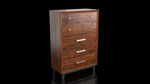 Tall Chest Stained Mahogany