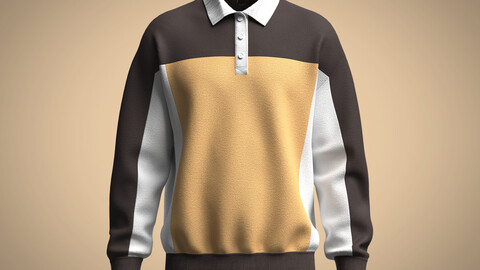 Polo Neck Sweatshirt