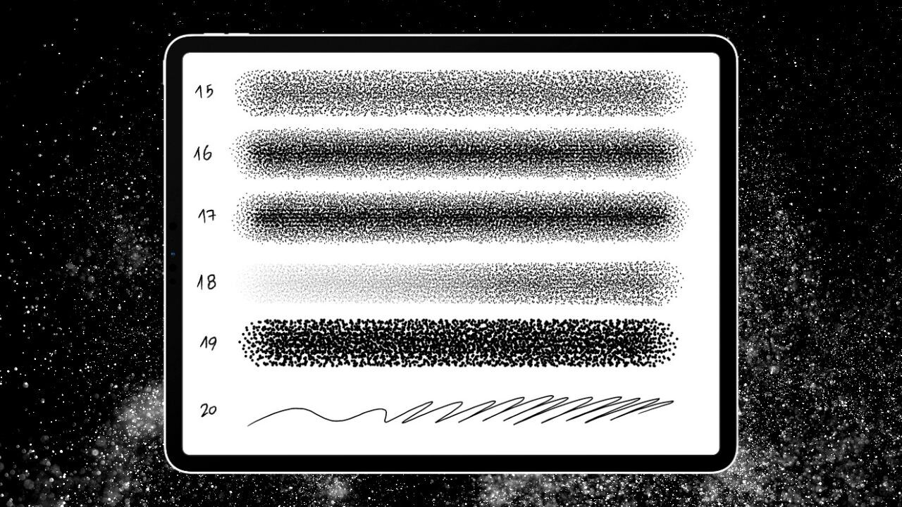 ArtStation Fine Liner and Stippling Brushes for Procreate Brushes
