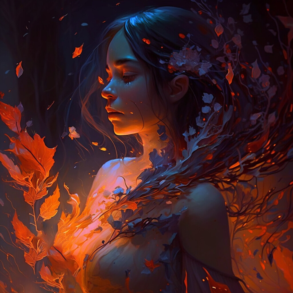 ArtStation - Melodic Flames: A Digital Painting of Passion and Love 1 ...