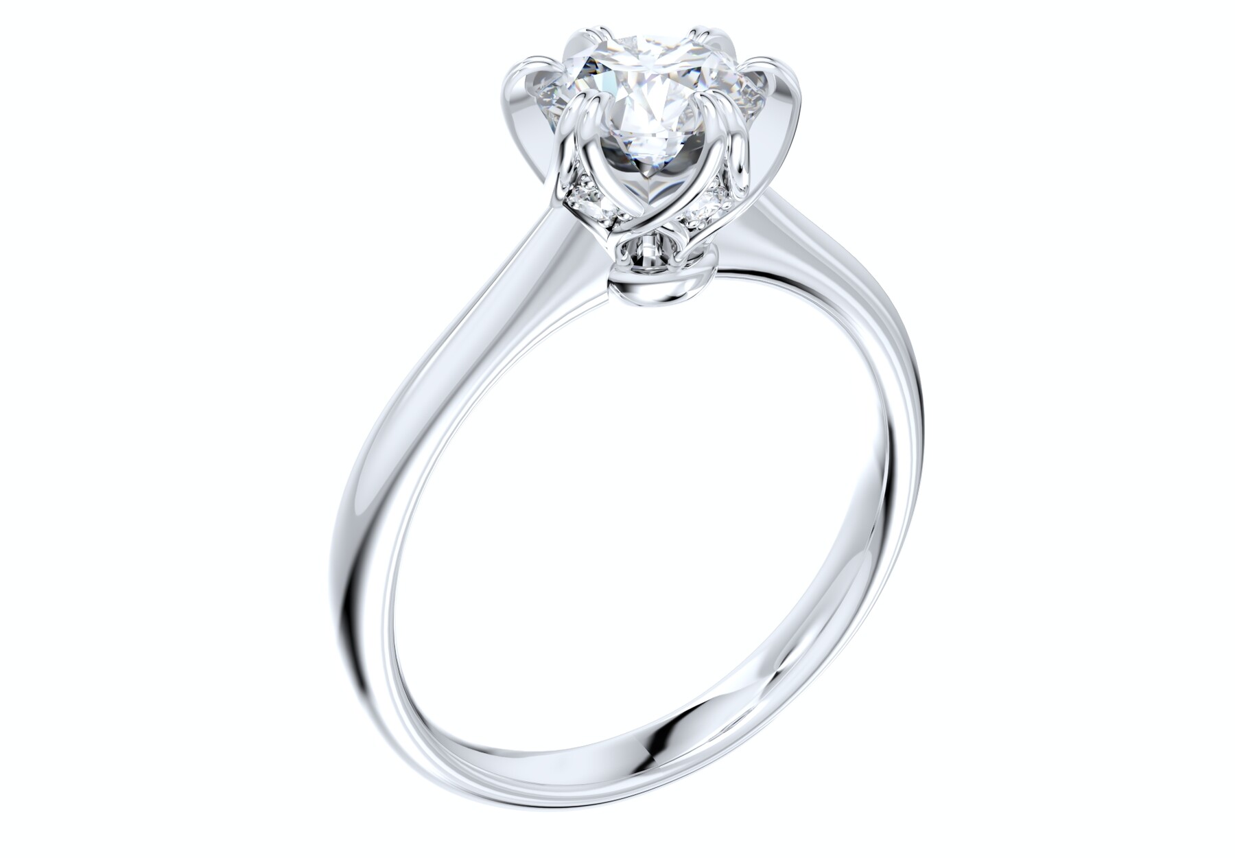 ArtStation Jewelry Engagement Ring Diamond Basket CAD DesignCC385.8mm Resources