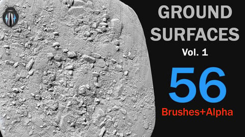 Ground Surfaces Vol1 4K Brushes and Alpha Pack
