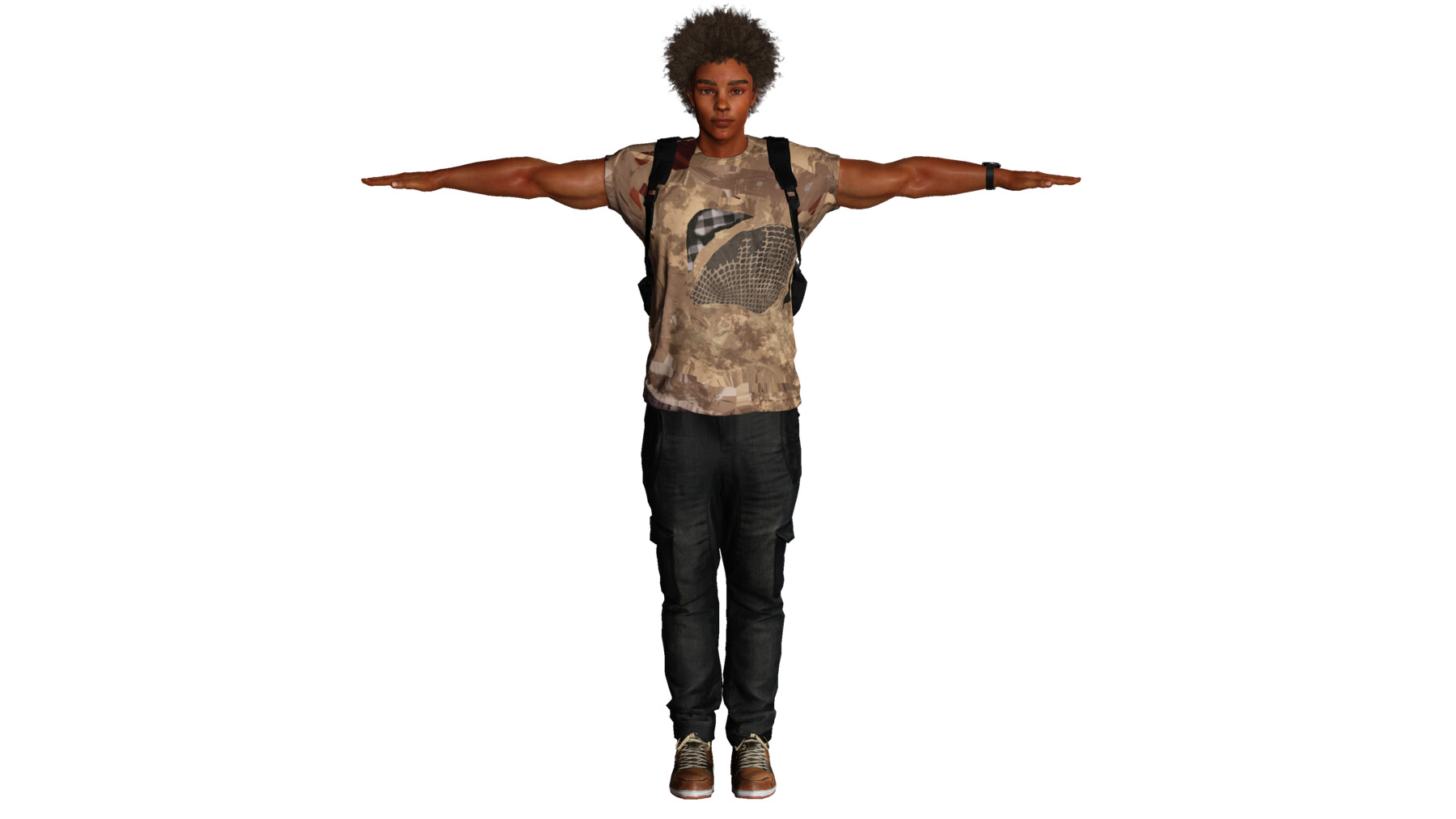 ArtStation - AAA 3D MODEL AFRO/NEGRO MALE - RIGGED GAME READY CHARACTER ...