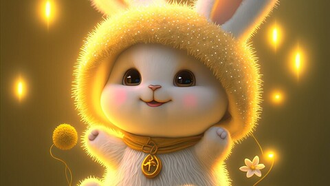 glowing bunny