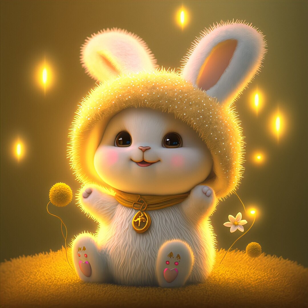 ArtStation - glowing bunny | Artworks