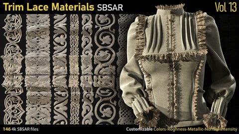 Trim Lace Materials-SBSAR-Vol13
