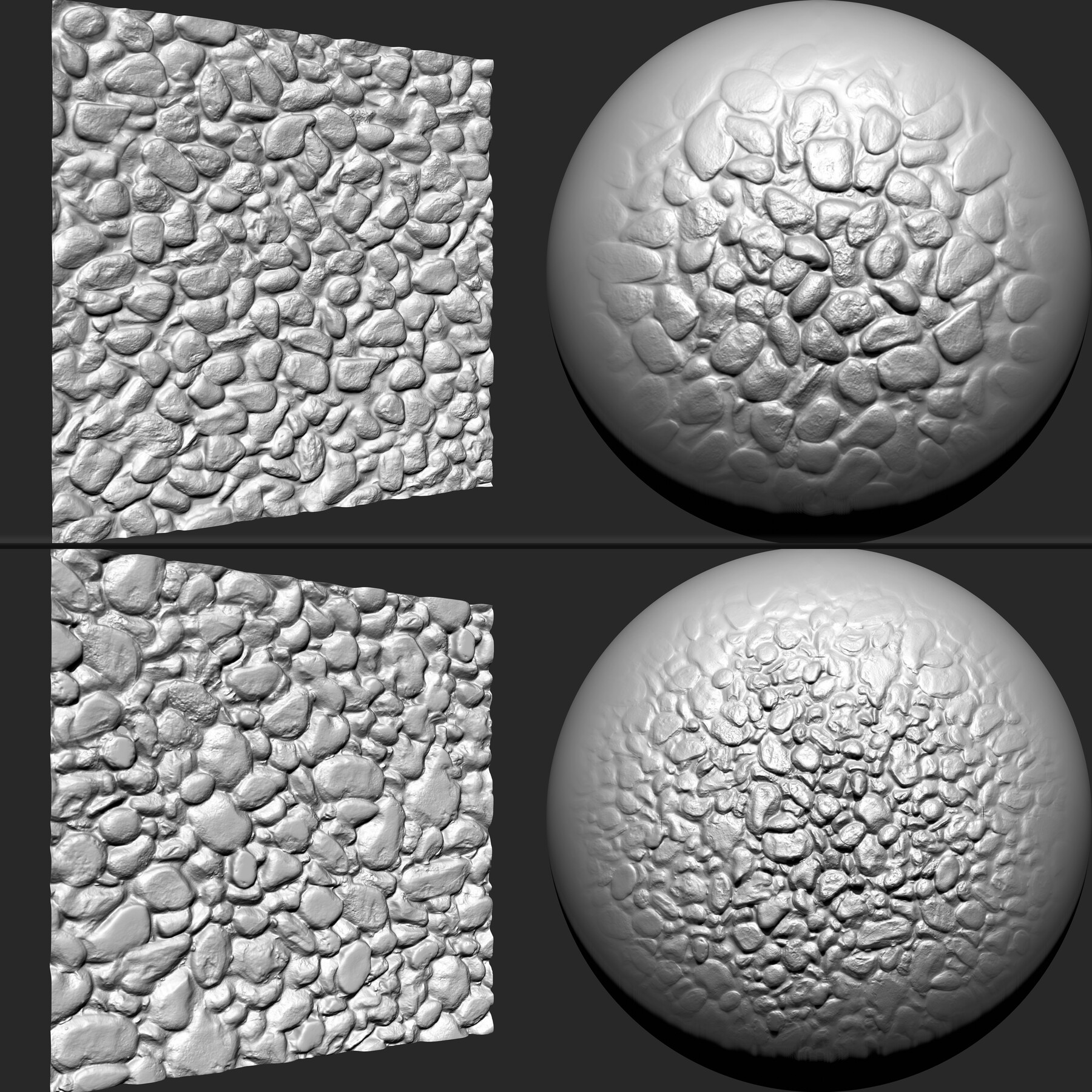 ArtStation - Stone Gravels VDM brushes , Alpha and Noise | Brushes