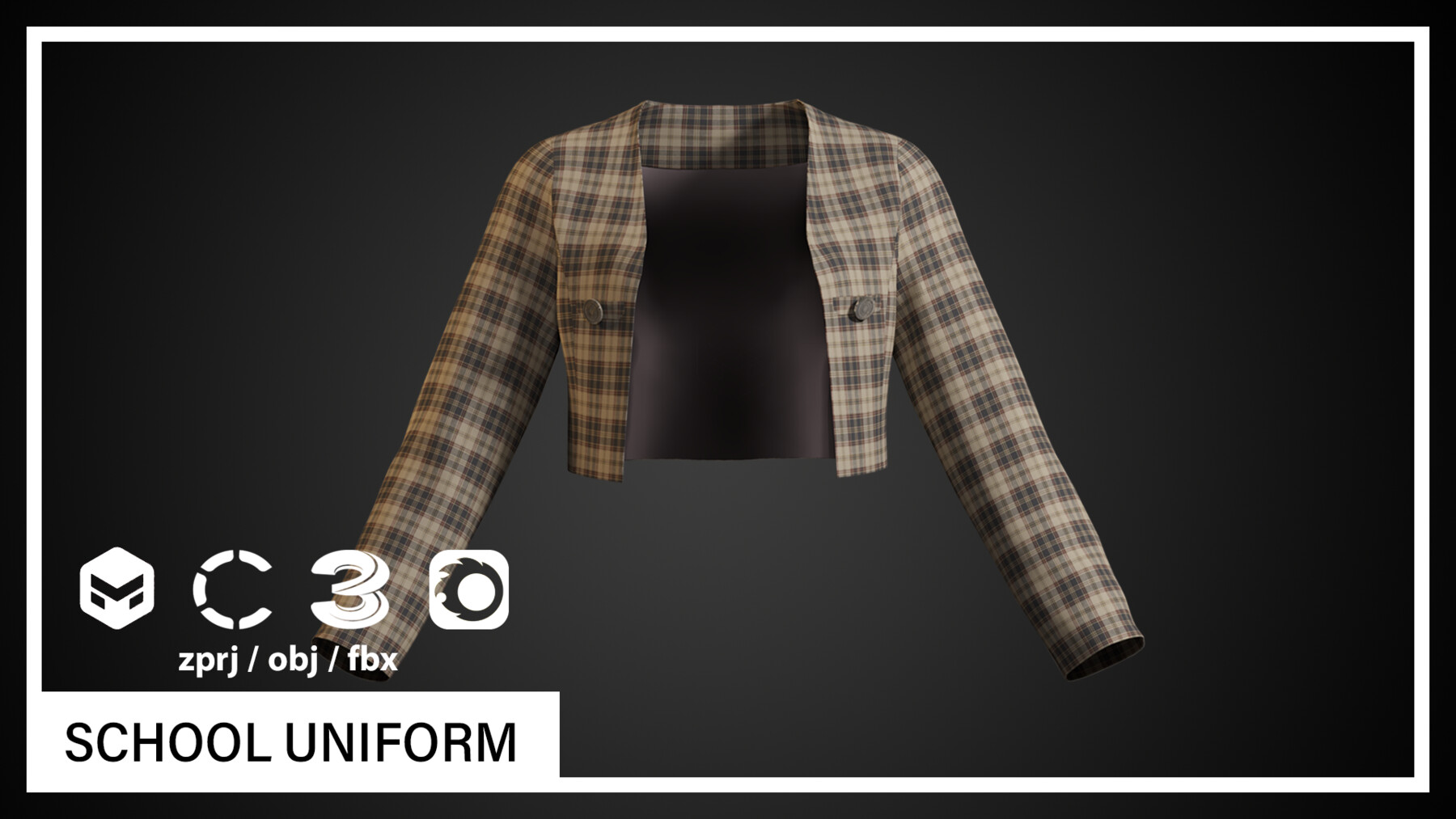 ArtStation School Uniform Game Assets