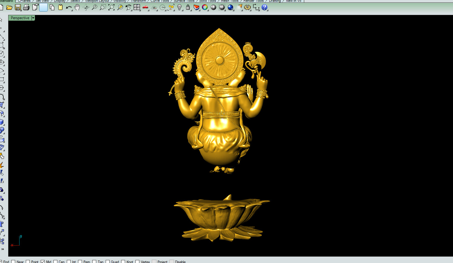 Artstation 3d Ganesha File3 3d Ganpati Ganesh Cad File Ganesha