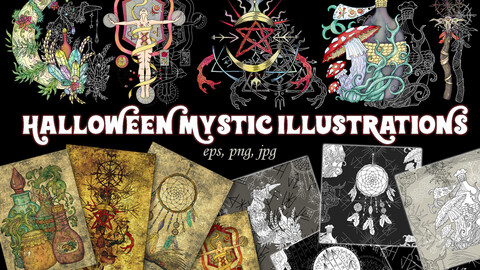 Halloween Mystic Illustrations