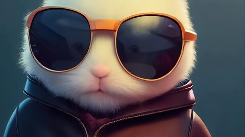 Handsome bunny group of pictures