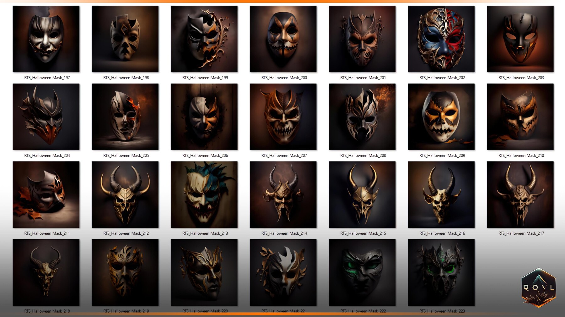 ArtStation - 223 Halloween Mask reference Modeling /Designing Vol 02 ...