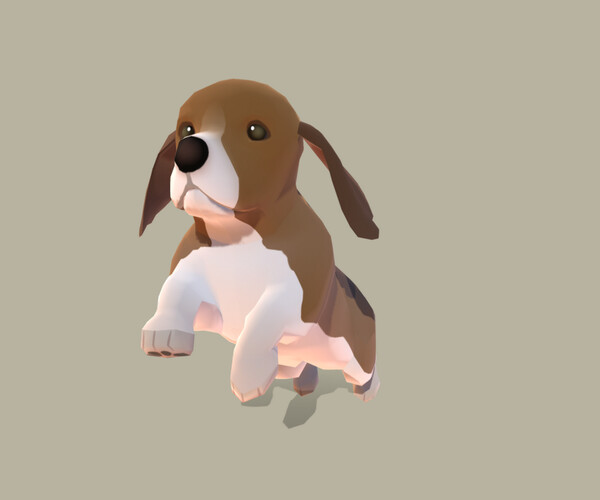 ArtStation - DOG Full Animations - Beagle | Game Assets