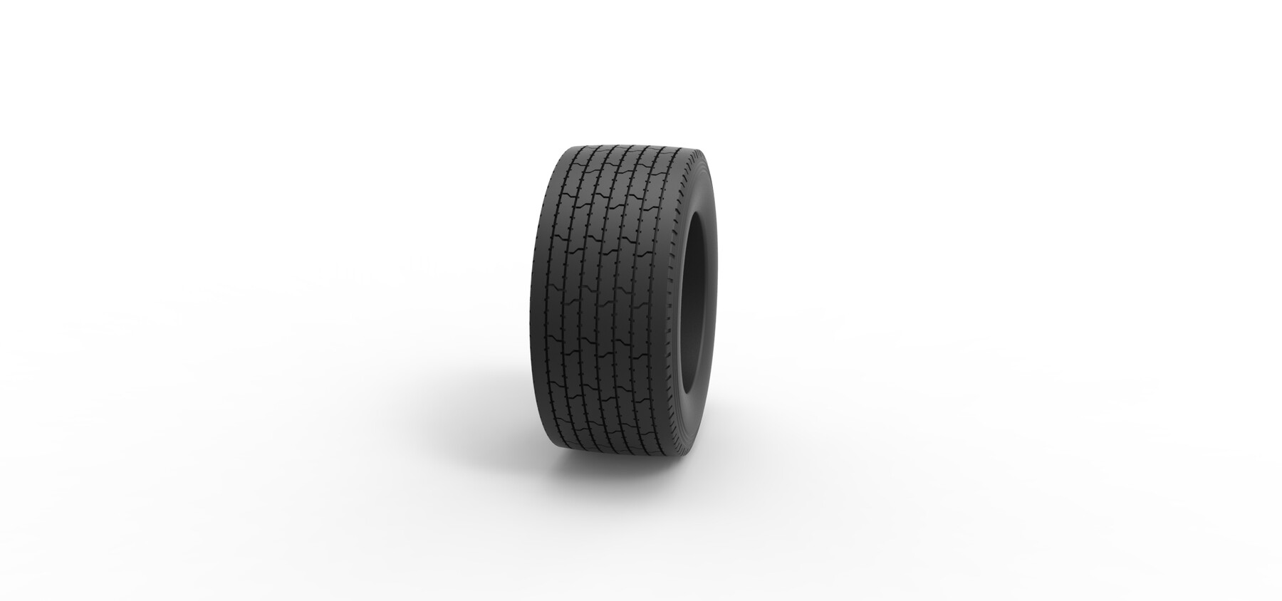 Artstation 3d Printable Diecast Super Single Semi Tire 3 Scale 125