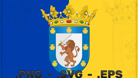 Vector Design Of The Coat Of Arms Of Santiago De Chile