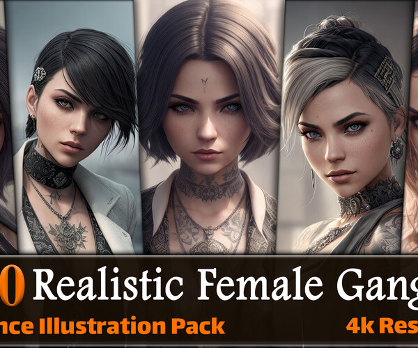 ArtStation - 200 Realistic Female Gangster Reference Pack | 4K | v.1 ...