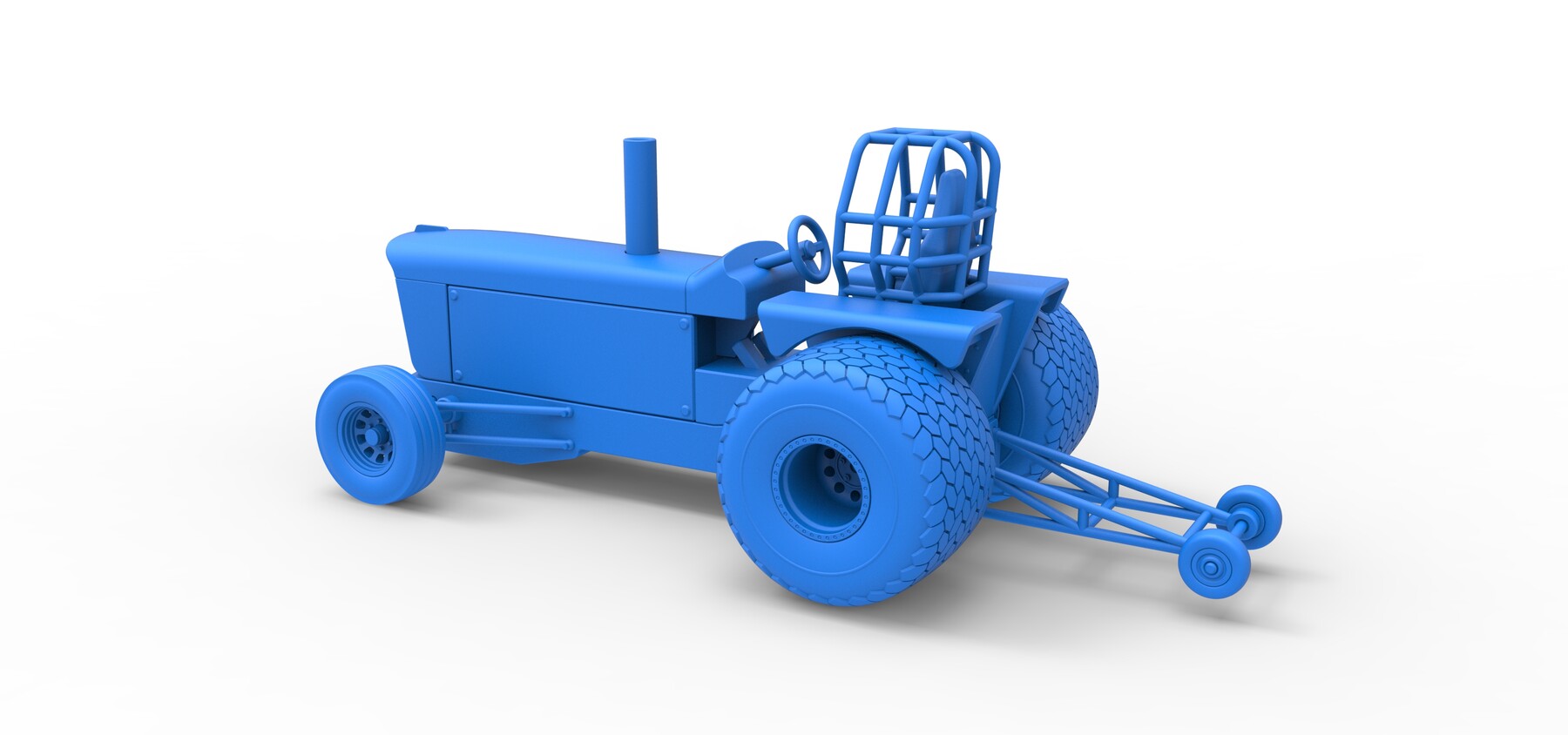 ArtStation 3D printable Diecast Tractor dragster concept Scale 125