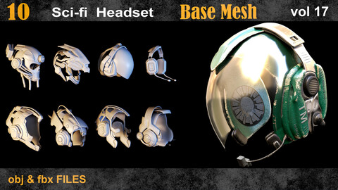 10 Sci_fi Headset BaseMesh vol17