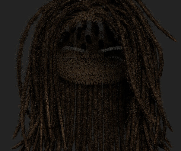 ArtStation - Dreadlocks Low Poly | Game Assets