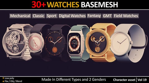 30+ WATCHES BASEMESH MADE IN DIFFERENT TYPES VOL 19