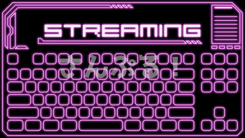 ★Stinger transition [Virtual keyboard 2pattern 8colors] OBS/SLOBS/Youtuber/Streamer/Vtuber Assets