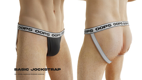 Marvelous Designer/CLO Jockstrap Gay Underwear Clothing Male 3D Model +Textures + Workfile