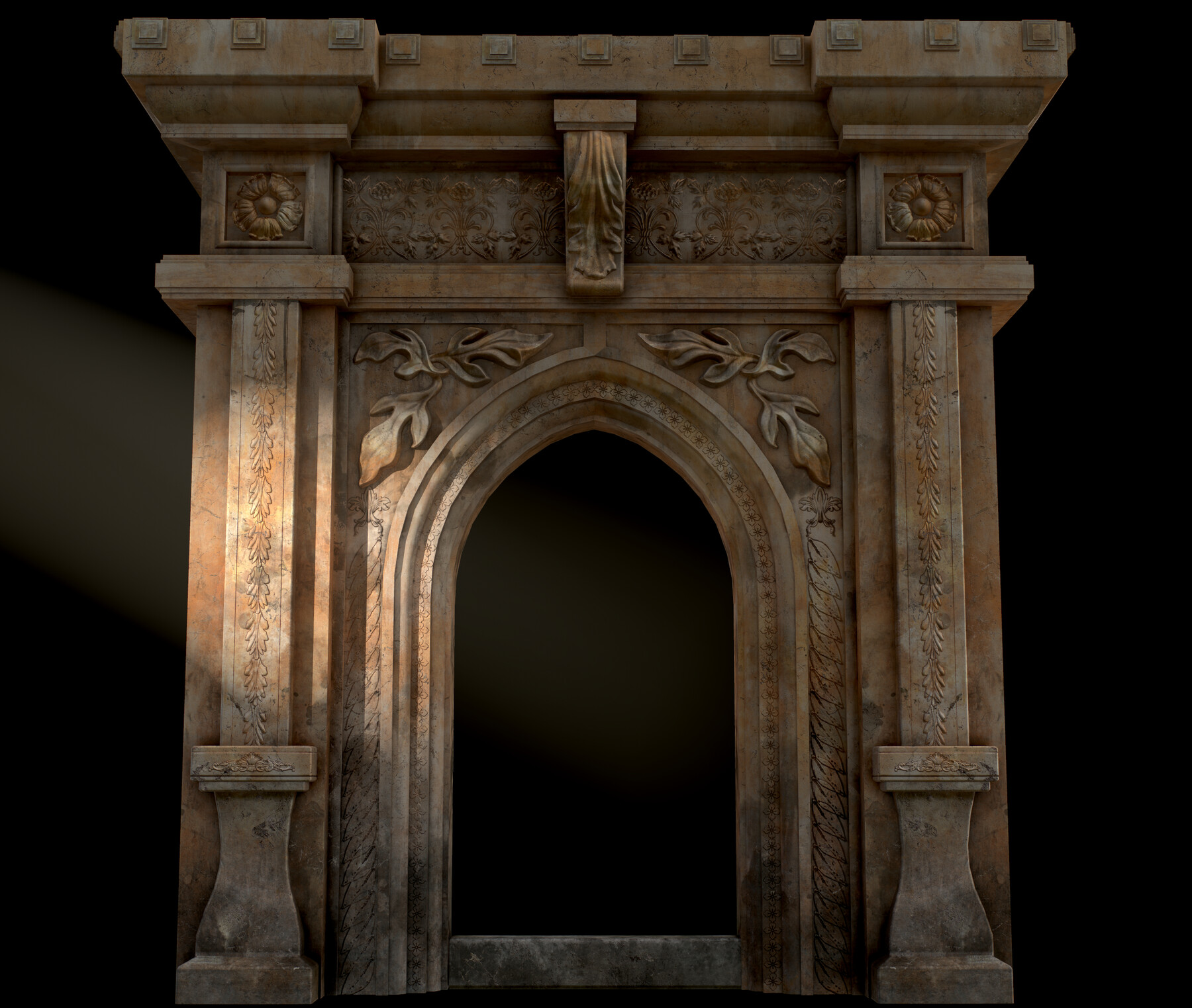 ArtStation Gothic Stone Arch Game Assets