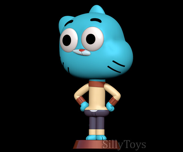 ArtStation - Gumball Watterson - The Amazing World of Gumball 3D print ...