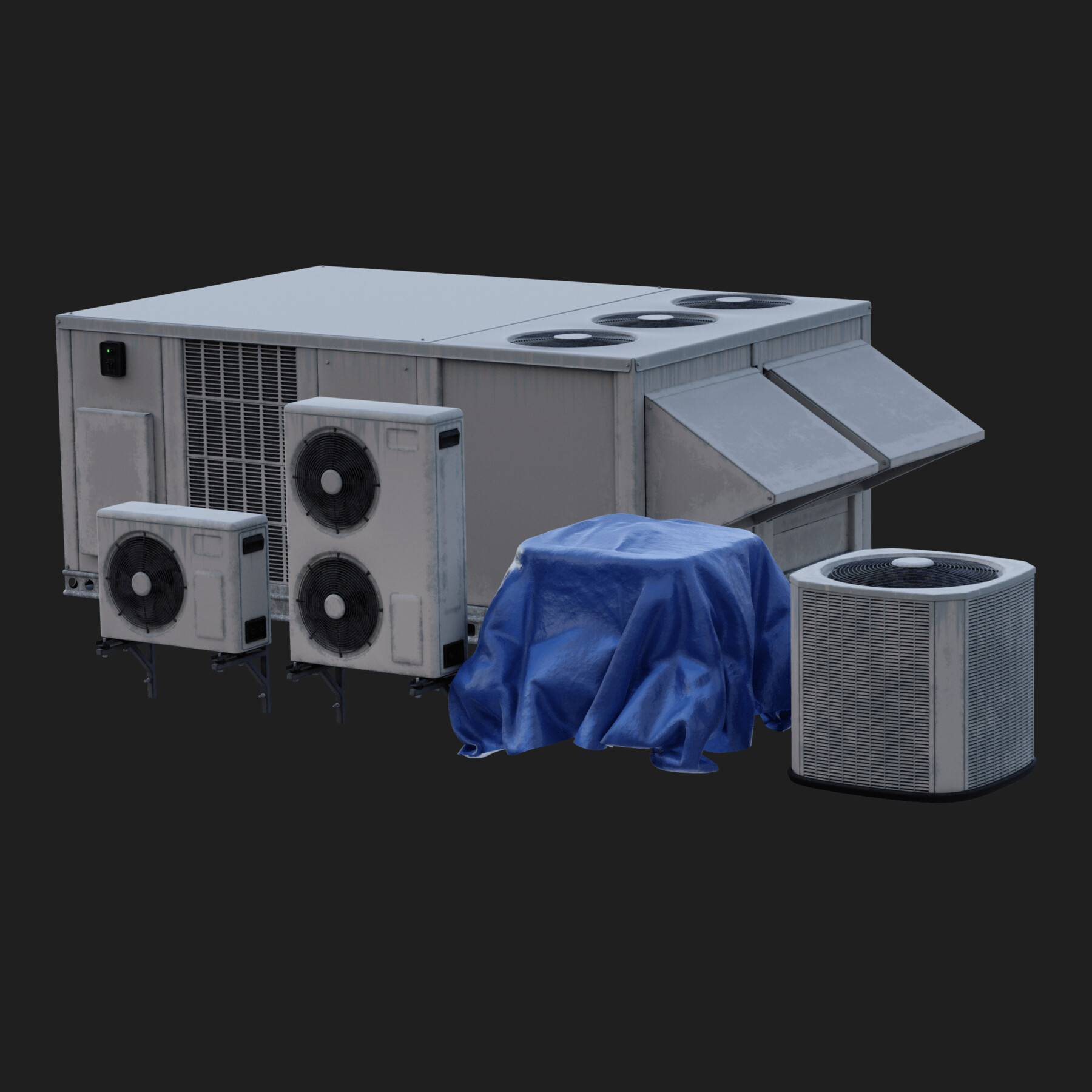 ArtStation HVAC Pack Vol. 1 Game Assets