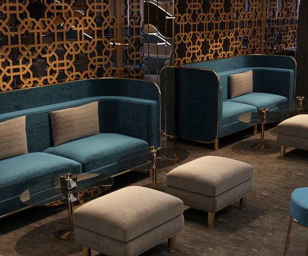 ArtStation - 3D Luxury night club bar interior design | Resources