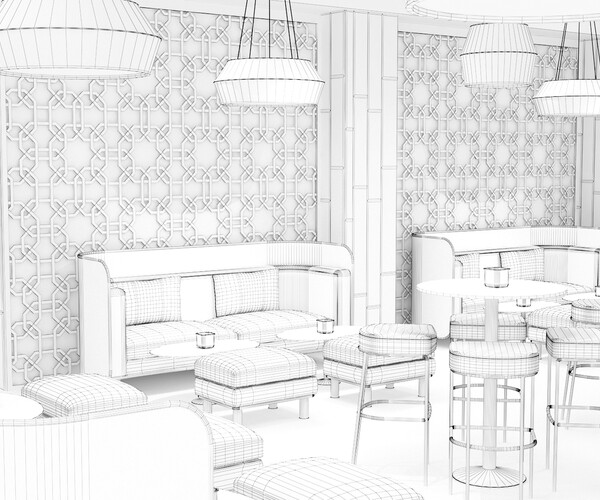 ArtStation - 3D Luxury night club bar interior design | Resources