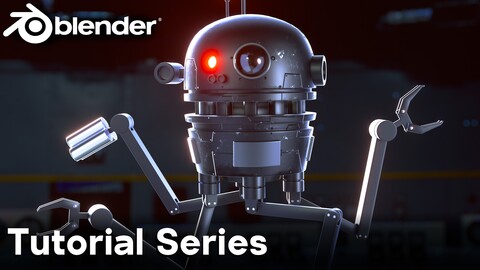 Sci-Fi Robot Drone Creation in Blender Eevee (Complete Tutorial Series)