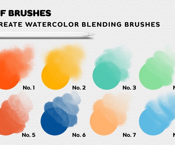 ArtStation Blending Brush Procreate 8 Procreate Watercolor Blending