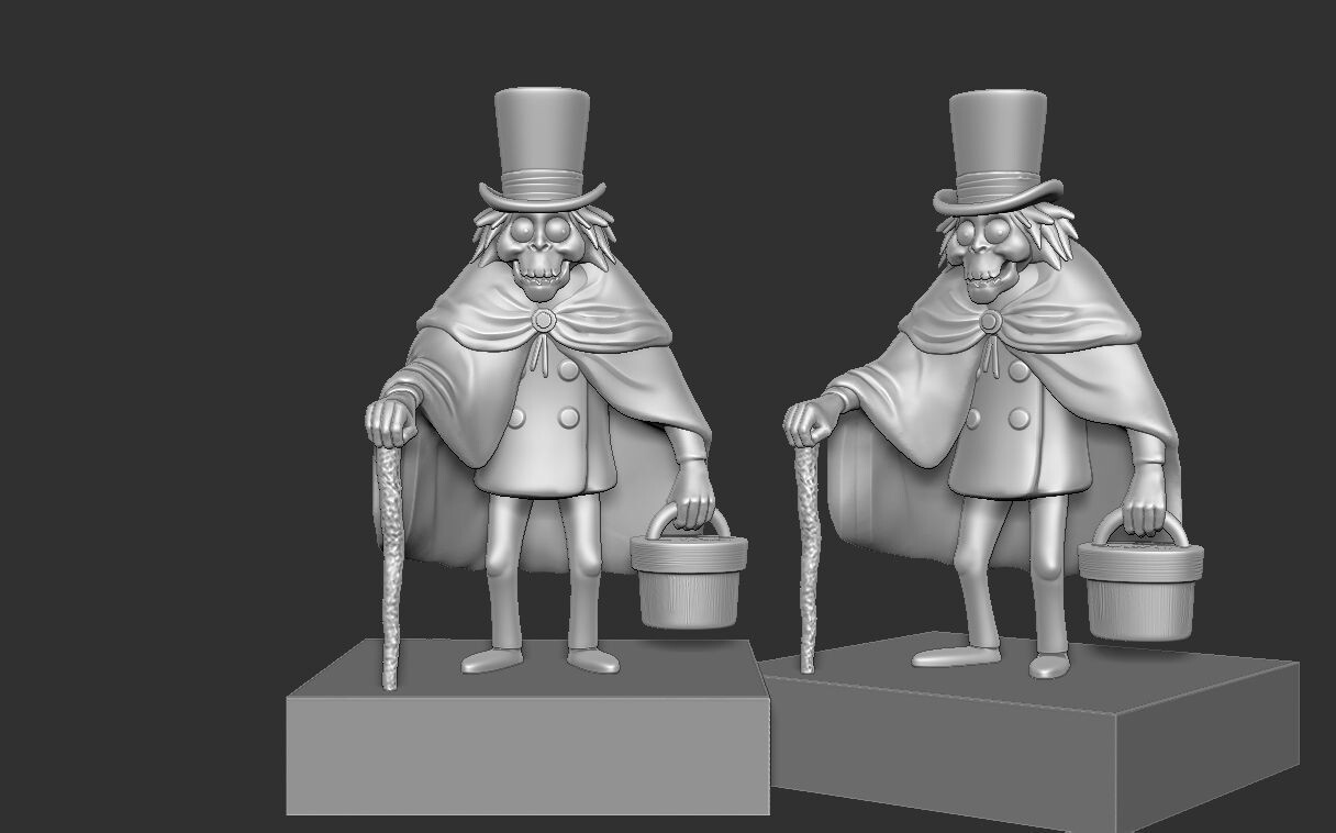 ArtStation Haunted Mansion Hatbox Ghost Maquette 3D print model